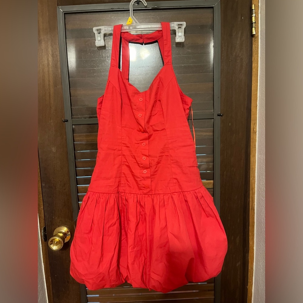 Red Sincerely Jules bubble  Dress